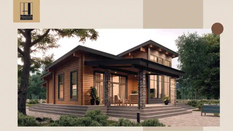 ویلا-پیش-ساخته-چوبیPrefab-wooden-villa